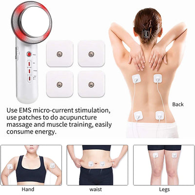 3 in 1 Cavitation Ultrasonic Machine Weight Loss Microcurrent EMS Body Slimming Massager Fat Burner Cream Gel