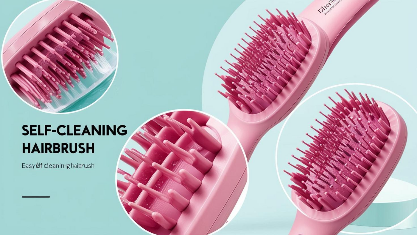 Self Cleaning Hairbrush